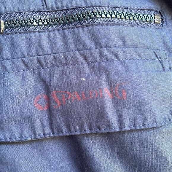 Vintage 80s Spalding Pullover Jacket L | Hooded Tennis Windbreaker Unisex - Picture 2 of 8